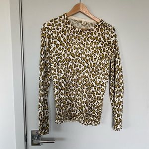 Leopard Print Sweater XS